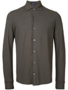 Drumohr - Plain Shirt - Men - Cotton - 50, Brown, Cotton