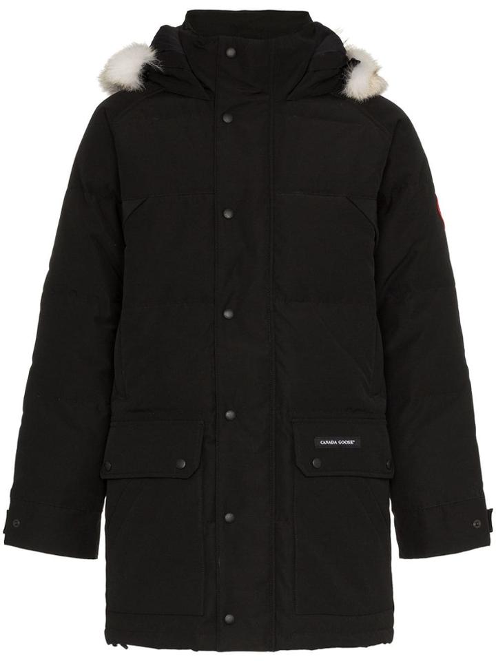 Canada Goose Emory Coyote Fur Trim Parka - Black