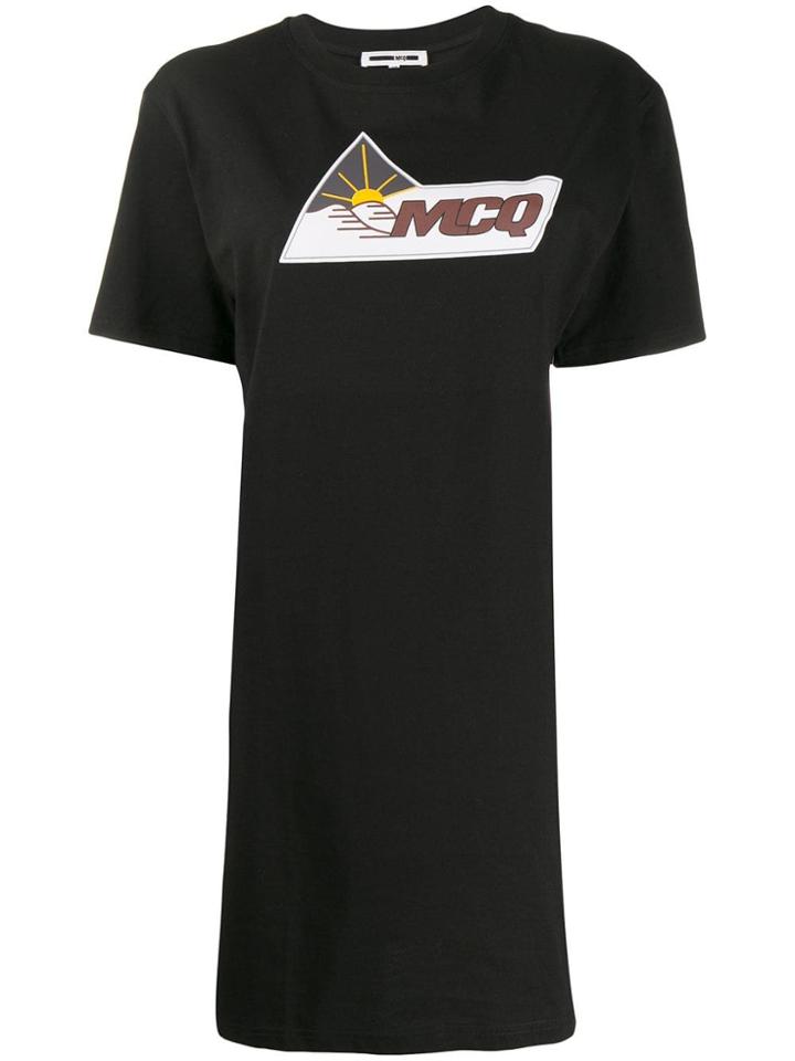 Mcq Alexander Mcqueen Pyramid Scene T-shirt Dress - Black