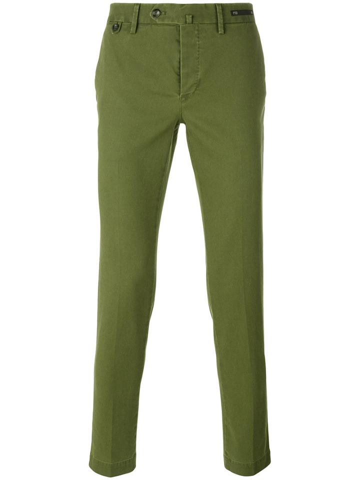 Pt01 - Skinny Trousers - Men - Cotton/spandex/elastane - 56, Green, Cotton/spandex/elastane