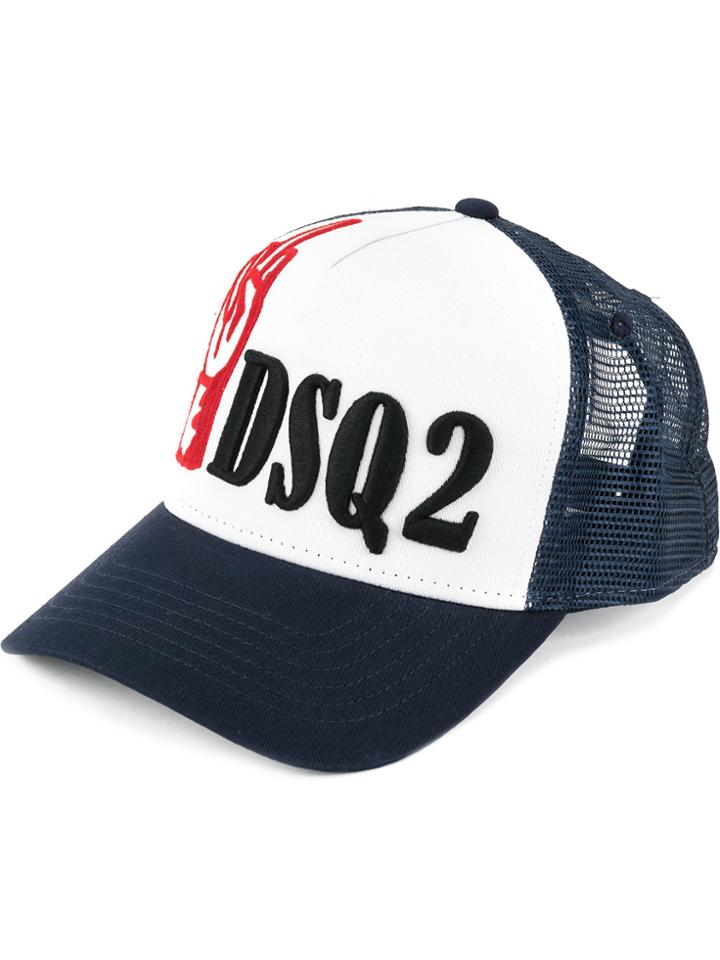 Dsquared2 In The Name Of Thrills Mesh Logo Cap - White