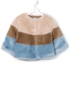 Monnalisa Bi-colour Striped Jacket, Girl's, Size: 10 Yrs, Nude/neutrals