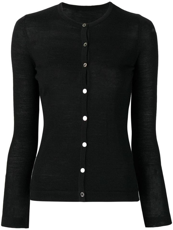 Sottomettimi Button Fitted Cardigan - Black