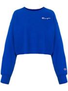 Champion Classic Cropped Jersey Sweater - Blue