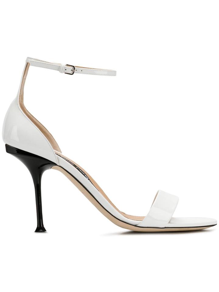 Sergio Rossi Sr Milano Sandals - White