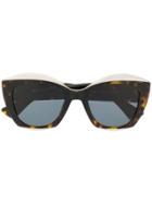 Moschino Eyewear Oversized Tortoiseshell Sunglasses - Brown