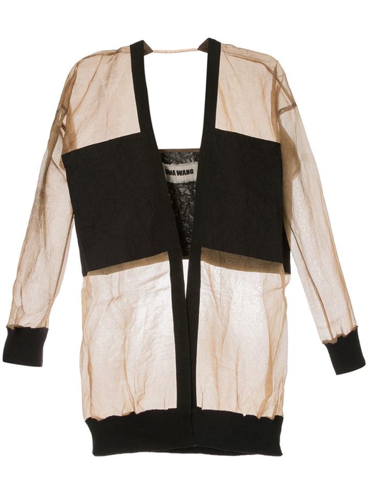 Uma Wang Contrasting Panel Jacket - Brown
