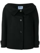 Prada Bardot Shoulder Jacket - Black
