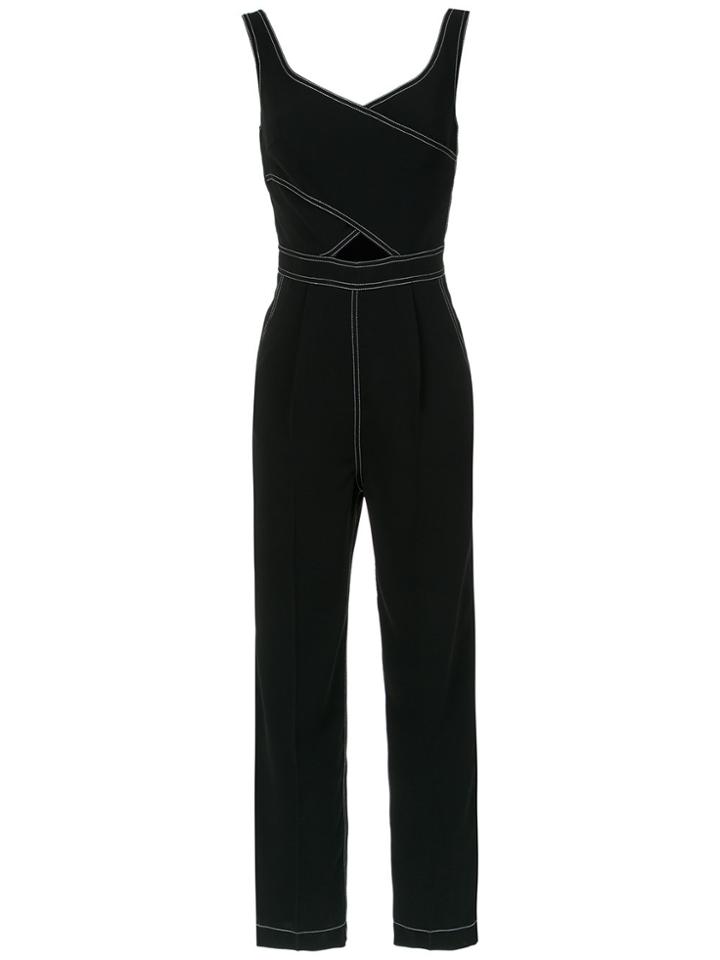 Reinaldo Lourenço Cut Out Jumpsuit - Black