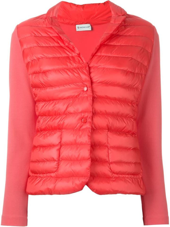 Moncler 'leyla' Padded Jacket, Women's, Size: Medium, Pink/purple, Polyamide/viscose/feather