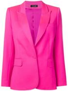 Styland Tailored Buttoned Blazer - Pink & Purple