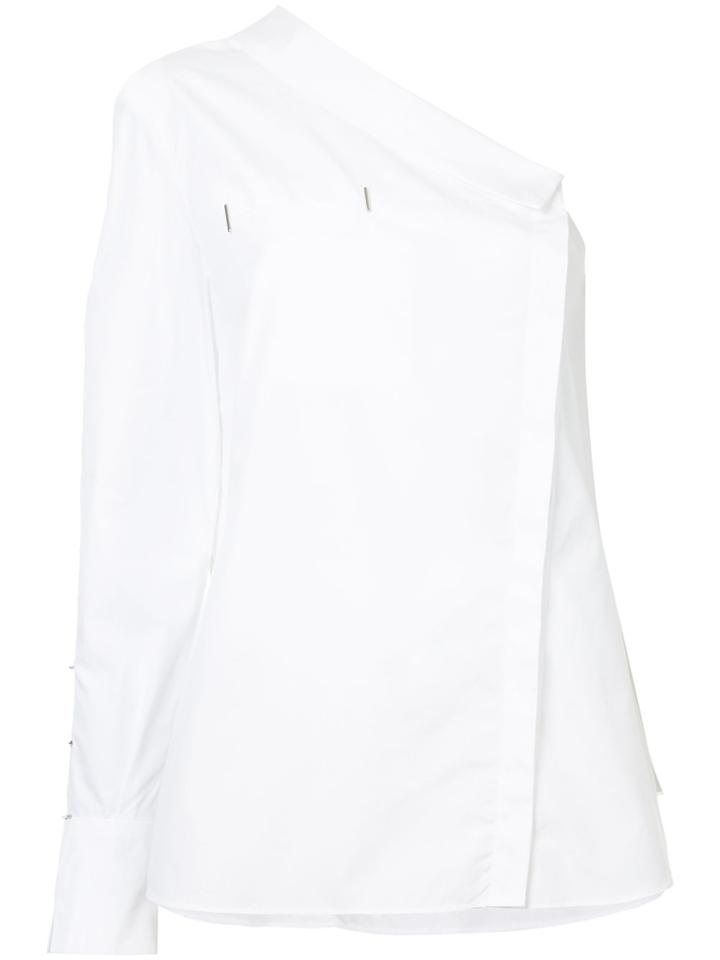 Mugler One-shoulder Shirt - White