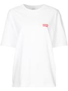 We11done Logo Print Oversize T-shirt - White