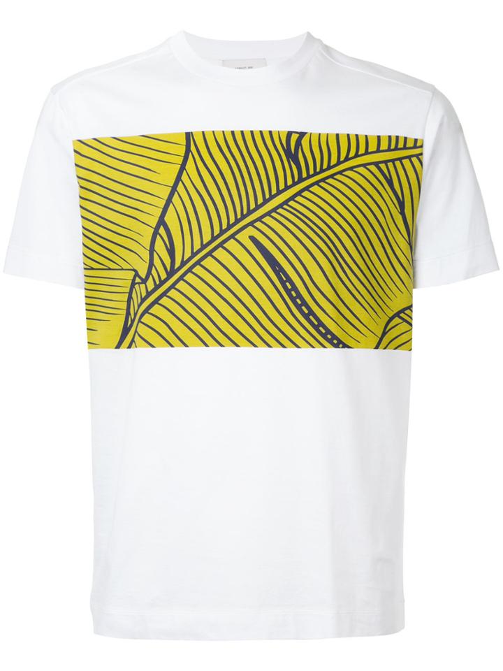 Cerruti 1881 Leaf-print T-shirt - White