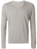 Eleventy V-neck Pullover - Nude & Neutrals