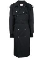 Maison Margiela Double Breasted Military Coat - Black