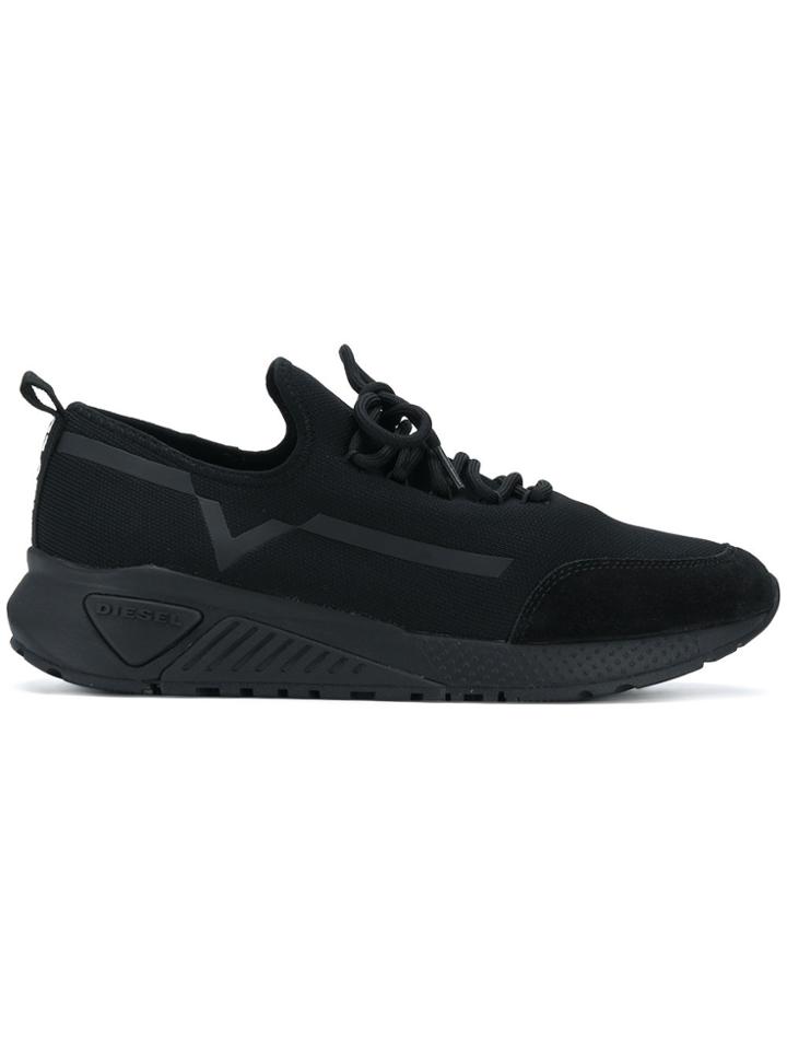 Diesel S-kby Stripe Sneakers - Black