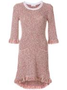 Sonia Rykiel Tweed Fringed Dress - Pink & Purple