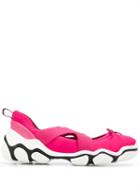 Red Valentino Red(v) Cross-over Strap Sneakers - Pink