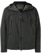 Cp Company Zip Detail Hooded Jacket - Black