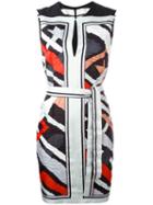 Emilio Pucci Stripe Motif Sleeveless Dress, Women's, Size: 42, Silk