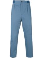 Gucci - Web Cropped Trousers - Men - Cotton/spandex/elastane/viscose/wool - 44, Blue, Cotton/spandex/elastane/viscose/wool
