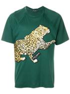 Dolce & Gabbana Leopard Patch T-shirt - Green