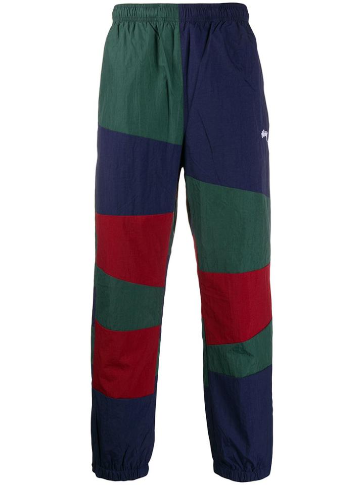 Stussy Panel Track Pants - Blue