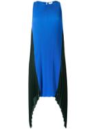 Kenzo Ribbed Asymmetric Dress - Blue