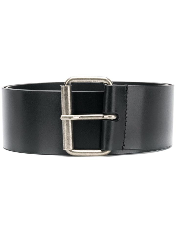 Ann Demeulemeester Leather Belt - Black