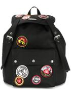 Saint Laurent Noe Patch-work Backpack - Black
