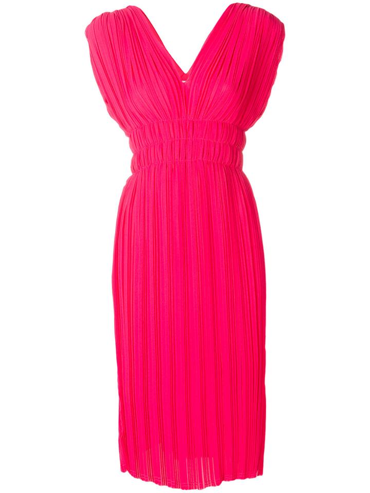P.a.r.o.s.h. Patroclo Midi Dress - Pink & Purple