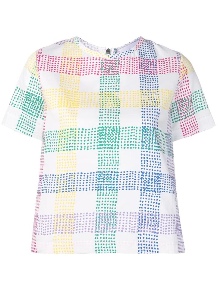 Mira Mikati Flower Embroidered T-shirt - White