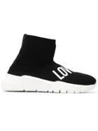 Love Moschino Love Sock Sneakers - Black