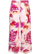 Emilio Pucci Floral Cropped Trousers - Multicolour