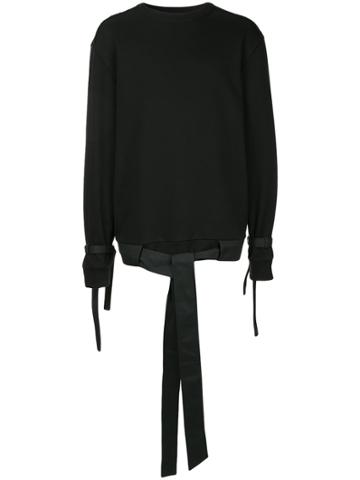 Consistence Belted Sweatshirt - Black