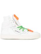 Off-white Contrast Lace-up Sneakers