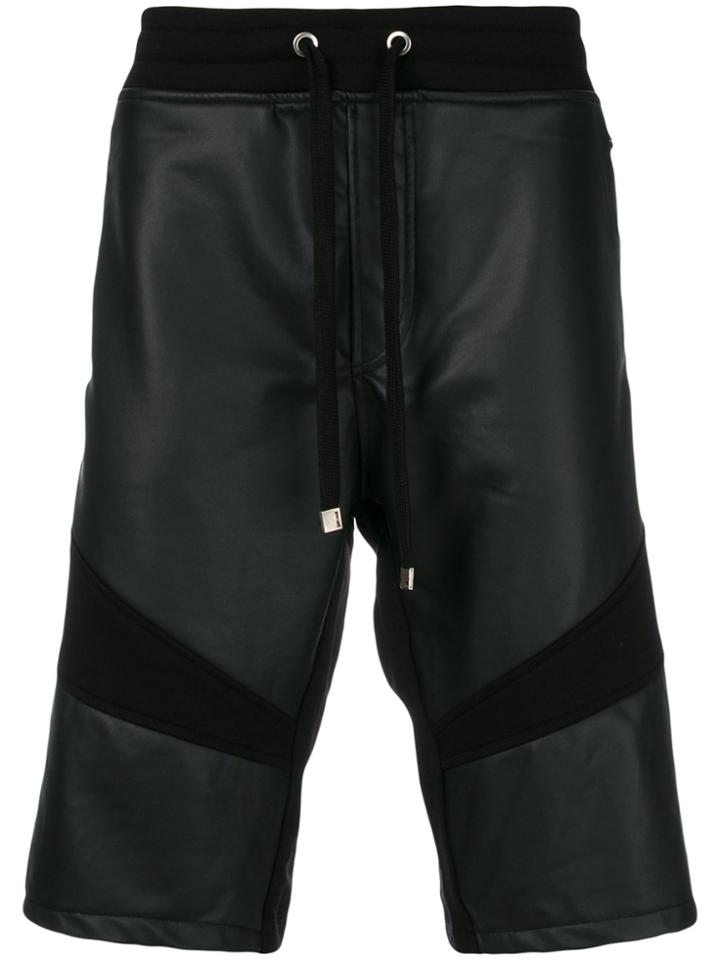 Just Cavalli Panelled Shorts - Black