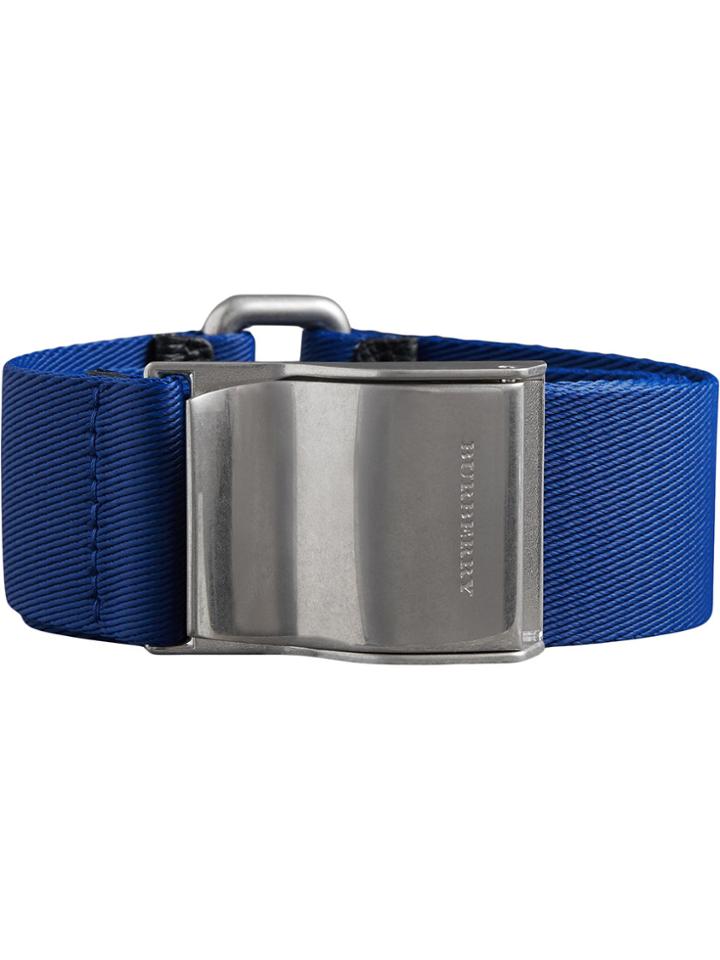 Burberry Logo Plaque Buckle Belt - Blue