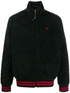 Polo Ralph Lauren Stand Up Collar Textured Jacket - Black