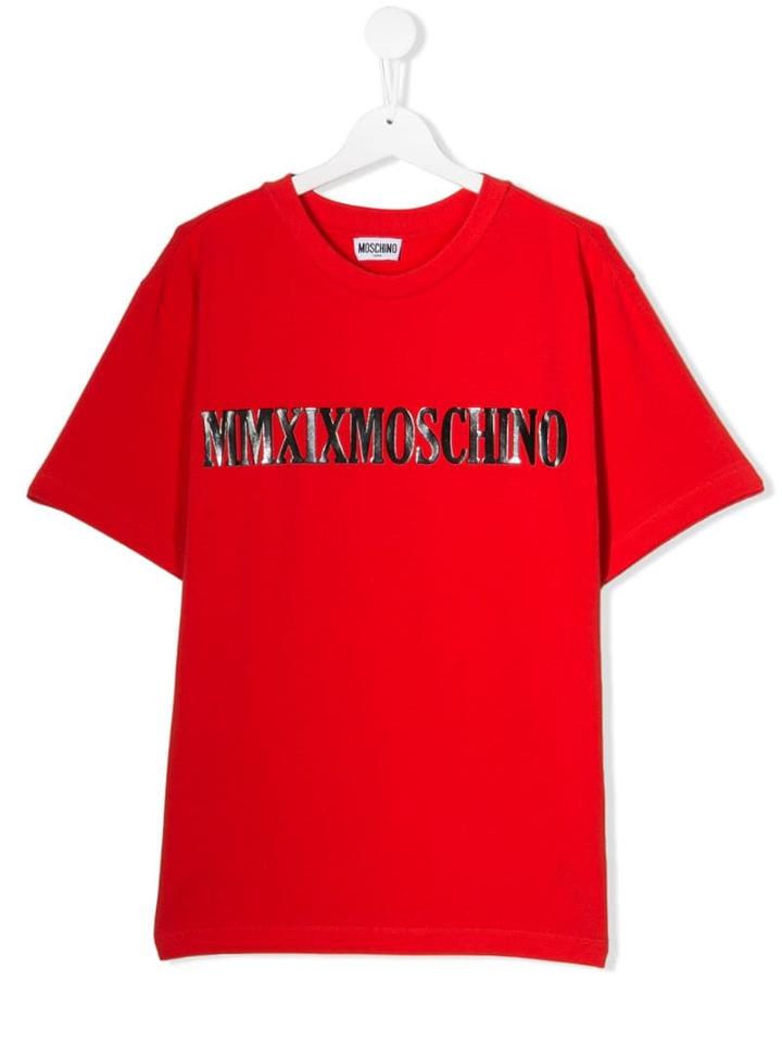 Moschino Kids Teen Printed T-shirt - Red