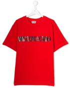 Moschino Kids Teen Printed T-shirt - Red