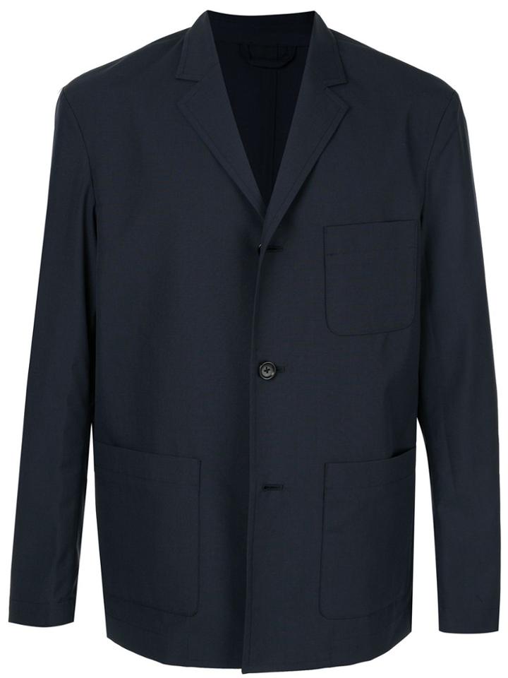 Caban Single-breasted Regular-fit Blazer - Blue