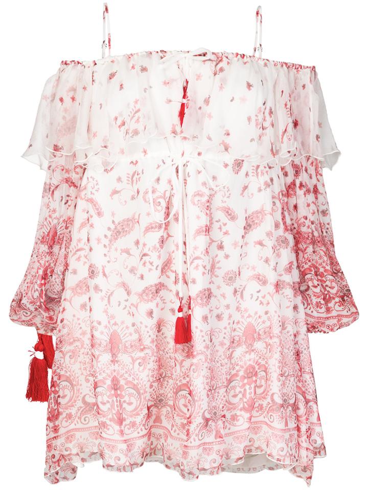 Ermanno Ermanno Paisley Floral Print Dress - White