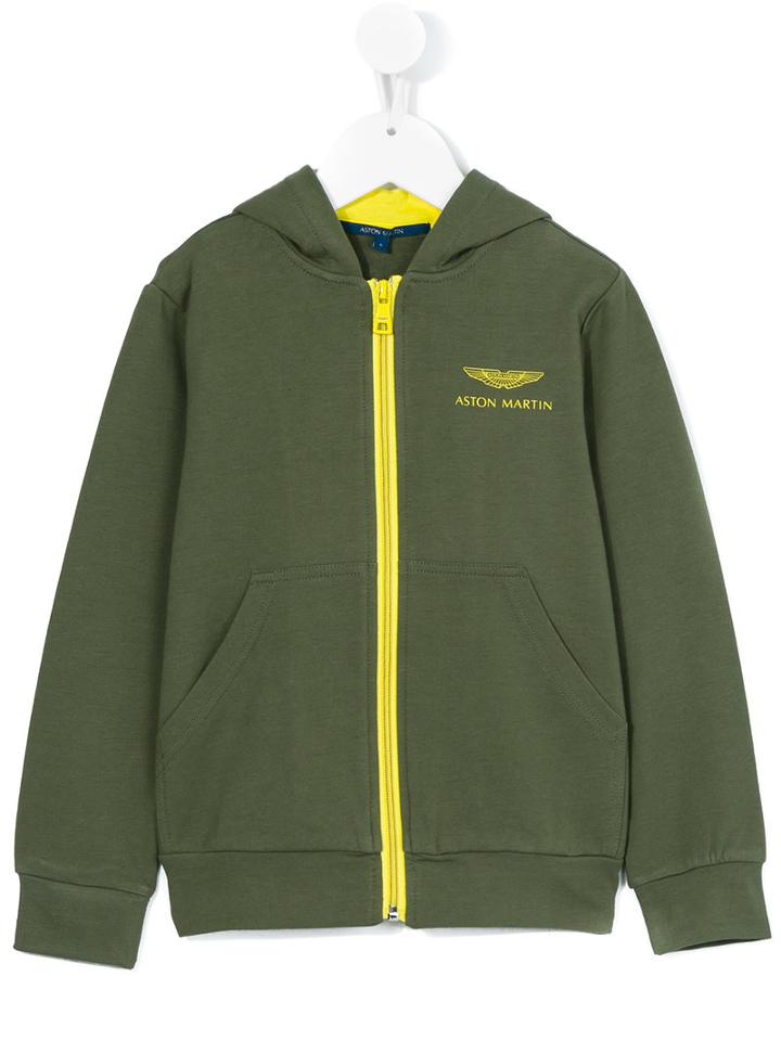 Aston Martin Kids - Logo Hoodie - Kids - Cotton/spandex/elastane - 8 Yrs, Boy's, Green