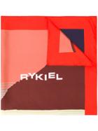 Sonia Rykiel Abstract Logo Print Scarf - Multicolour