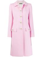 Dolce & Gabbana Embellished Single Breasted Coat - Pink