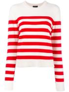 Rag & Bone Striped Jumper, Women's, Size: Small, Nude/neutrals, Cashmere