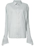 Sabine Luise Oversized Sleeve Shirt, Women's, Grey, Cotton