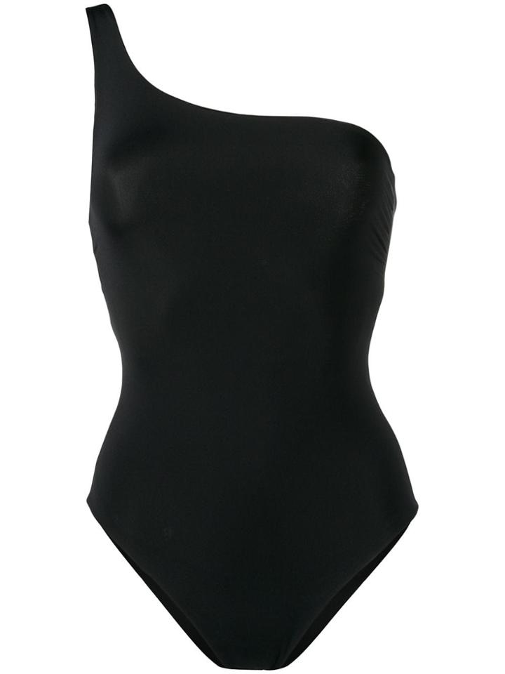 Angelys Balek One Shoulder Swimsuit - Black